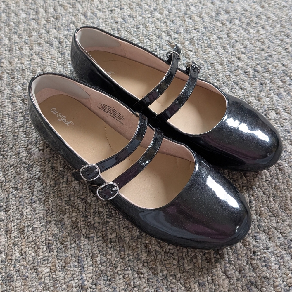 Black Patent Leather Mary Jane Shoes